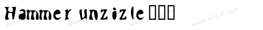 Hammer unzizle字体转换